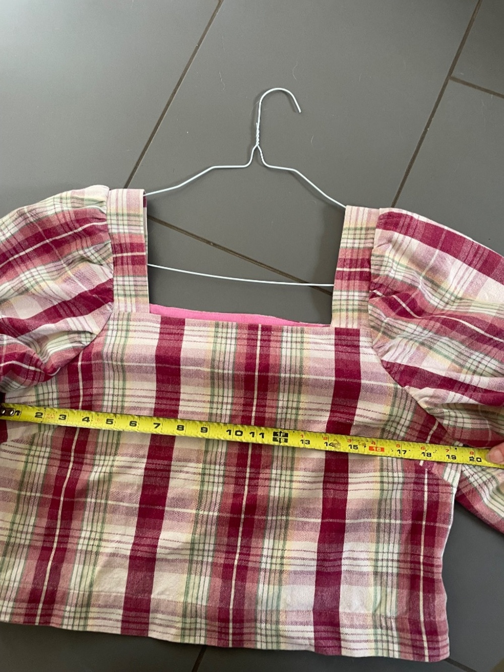 plaid top - Picture 3 of 4